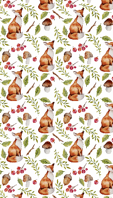 Store intérieur Renards, champignons, feuilles