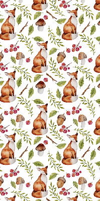 Store intérieur Renards, champignons, feuilles