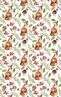 Store intérieur Renards, champignons, feuilles