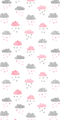 Store enrouleur Nuages roses et gris