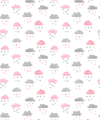 Store enrouleur Nuages roses et gris