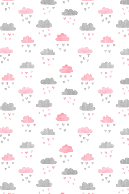 Store enrouleur Nuages roses et gris