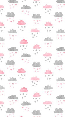 Store enrouleur Nuages roses et gris