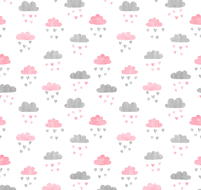 Store enrouleur Nuages roses et gris