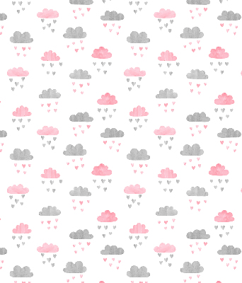 Store enrouleur Nuages roses et gris