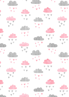 Store enrouleur Nuages roses et gris