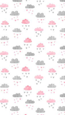 Store enrouleur Nuages roses et gris