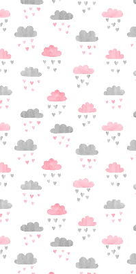 Store enrouleur Nuages roses et gris