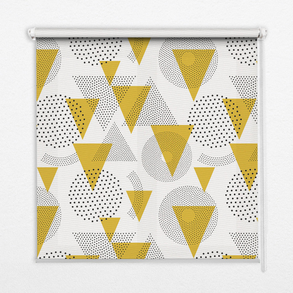 Store enrouleur Triangles et cercles faits de points