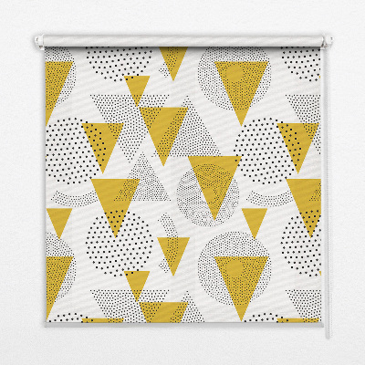 Store enrouleur Triangles et cercles faits de points