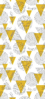 Store enrouleur Triangles et cercles faits de points