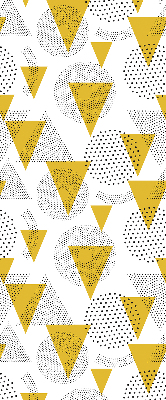 Store enrouleur Triangles et cercles faits de points