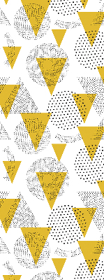 Store enrouleur Triangles et cercles faits de points