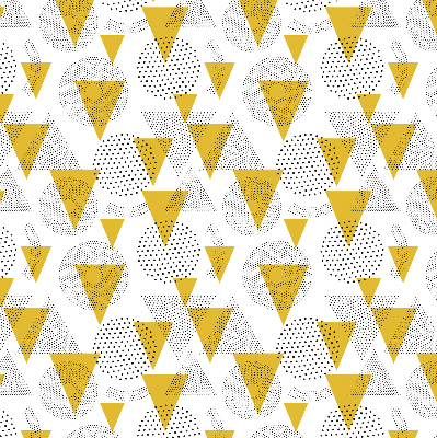 Store enrouleur Triangles et cercles faits de points