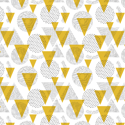 Store enrouleur Triangles et cercles faits de points