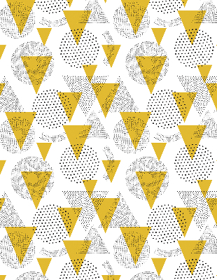 Store enrouleur Triangles et cercles faits de points