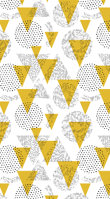 Store enrouleur Triangles et cercles faits de points