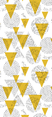 Store enrouleur Triangles et cercles faits de points