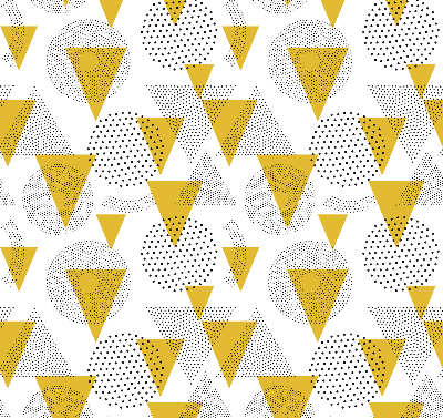 Store enrouleur Triangles et cercles faits de points