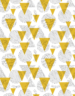 Store enrouleur Triangles et cercles faits de points