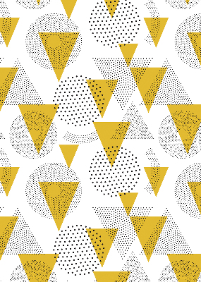 Store enrouleur Triangles et cercles faits de points