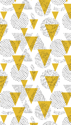 Store enrouleur Triangles et cercles faits de points