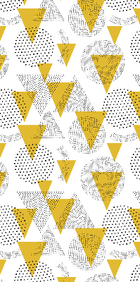 Store enrouleur Triangles et cercles faits de points