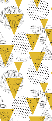 Store enrouleur Triangles et cercles faits de points