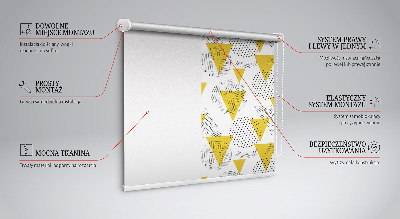 Store enrouleur Triangles et cercles faits de points