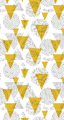 Store enrouleur Triangles et cercles faits de points