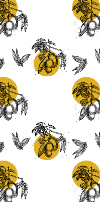 Store intérieur Fruits et cercles jaunes