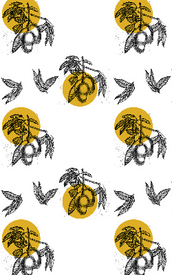 Store intérieur Fruits et cercles jaunes