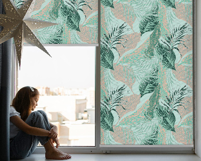 Store enrouleur Feuilles tropicales
