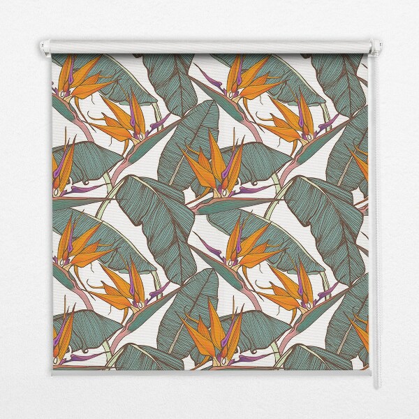 Store intérieur Feuilles vertes