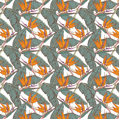 Store intérieur Feuilles vertes