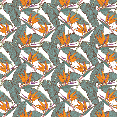 Store intérieur Feuilles vertes