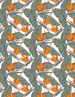 Store intérieur Feuilles vertes