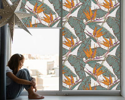 Store intérieur Feuilles vertes