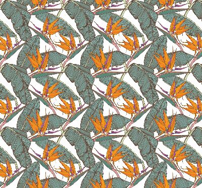 Store intérieur Feuilles vertes