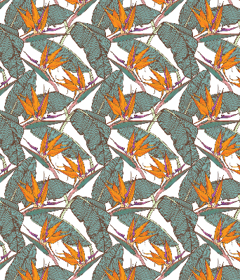 Store intérieur Feuilles vertes