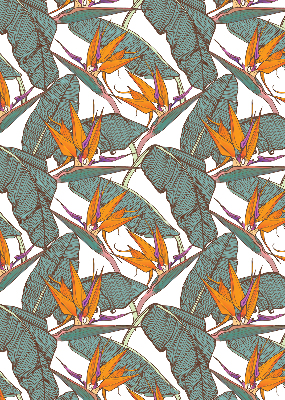 Store intérieur Feuilles vertes