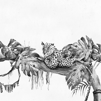 Store intérieur Guépards dessinés sur une branche