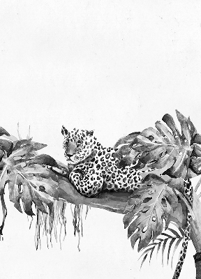 Store intérieur Guépards dessinés sur une branche