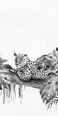 Store intérieur Guépards dessinés sur une branche