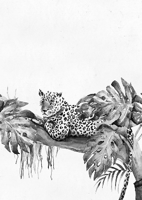 Store intérieur Guépards dessinés sur une branche