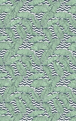 Store enrouleur Feuilles de palmier sur fond noir et blanc