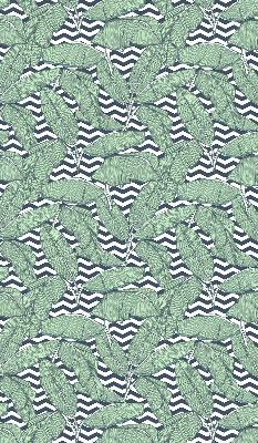 Store enrouleur Feuilles de palmier sur fond noir et blanc