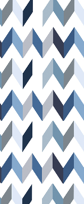 Store intérieur Chevrons bleus