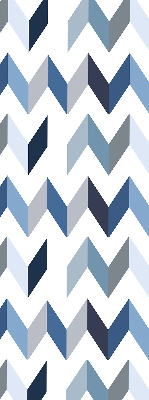 Store intérieur Chevrons bleus