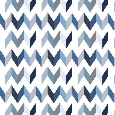 Store intérieur Chevrons bleus